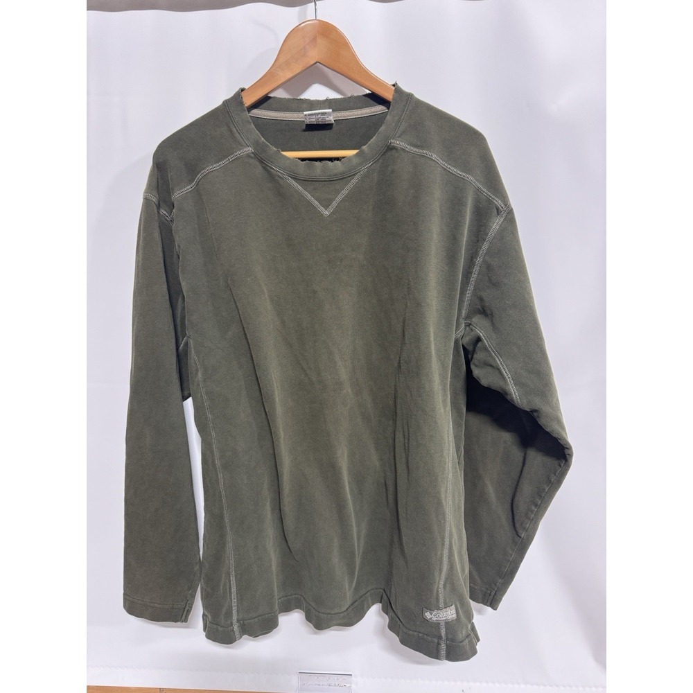Vintage Columbia Mens Sz L Long Sleeve Casual Sportwear Shirt Distressed Grunge